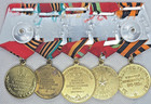Five Soviet Russian Ussr Medals  Wwii Victory   20 30 40 50 Wwii Jubilee Medals