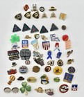 Various Lapel Pins Lot Of 58 Vintage