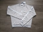 Adidas Women s Nwt Essentials 3-stripes Fleece Pullover Sweatshirt Beige Size S 