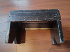 Vintage Wooden Step Stool Black- Nice Patina