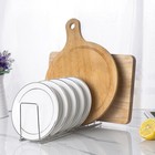  2 Pcs Bowl Rack Disc Pot Organizer Serving Plate Storage For Plates