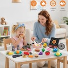 59 Pcs Kids Kitchen Play Set Pretend Cooking Toys Food Kit