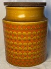 Vintage Hornsea Saffron Lidded Preserve Or Jam Pot   Lidded Canister