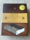 Hcsb Study Bible Smoke Slate Leathertouch Holman W  Original Box