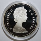 S6 - Canada 1 Dollar 1986 Proof Silver Coin - Vancouver Train W  Case -elizabeth