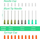 10ml Glue Applicator Syringe With 14g 16g 18g Blunt Tips     For Ink  Epoxy  Craft