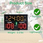 Basketball Scoreboard With Timer Clock  Digital Scoreboard With Remote  Portable