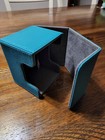Mtg Teal cyan Flip 100 Card Deck Box Card Store Case Mtg 