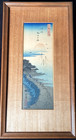 Utagawa Hiroshige 1840s Original Woodblock Prints  2  Ekiyo-e Japanese Framed Nm