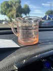 Hazel Atlas Pink Depression Kelloggs 1930 s Usa 3 5 8 h 8oz Glass Measuring Cup