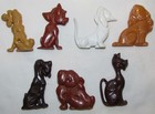1955 Kellogg s Rice Krispies Lady And The Tramp Statuettes Figures  Lot Of 7