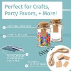 12pk Spell Jars  Apothecary Jars  3 4ozsquare Glass Small Jars With Cork Lids