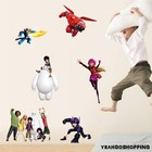 One Big Hero 6 Wall Sticker Cartoon Character Removable -  36   X 12   