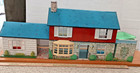 1962 Marx Tin Dollhouse With Bomb Shelter