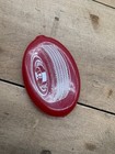 Vintage Firestone Red Vinyl Squeeze Coin Purse Tire Graphic 60s-70s Auto Promo