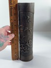 Antique Ww1 Shell Trench Art Flowers Leaves Cross Of Lorraine