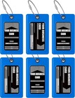 Luggage Tags Business Card Holder By Tufftaag - Durable Travel Id Bag Tag  Se   