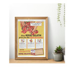 Royal Gelatin Deserts 1942 Vintage Print Ad Retro Food Strawberries Photo Ad