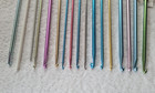 Pre-owned  Set Of 17 Crochet Hooks 14 Inches Length Bates  Boye  Hero  Leeward