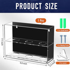 Acrylic Baseball Display Case Wall Mounted Display Holder Shadow Box