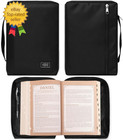 Men women S Bible Cover Jesus Fish  Black Canvas  Xs  7 l X 4 75 w