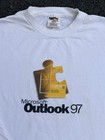 Rare Vintage Microsoft Outlook 1997 Shirt 90s Apple Computer Promo Tee Size Xl