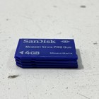 Set Of 4 Magicgate Sandisk Memory Stick Pro Duo Card Bundle