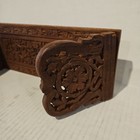 Vintage Hand Carved Wood Folding Book Holder Or Display Stand India