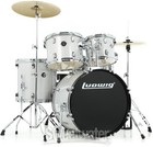 Ludwig Accent 5-piece Complete Drum Set With 20 Inch Bass Drum And Wuhan Cymbals