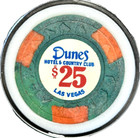 Casino Chip  Dunes  25 Las Vegas Casino Legends Hall Of Fame