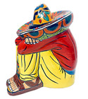 Talavera Pancho Sleeping Mexican Man Figure Statue Sombrero Panchito Extra Large