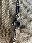 Antique 800 Silver Niello Necklace   Chain  55 