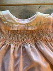 Sweet Vintage Smocked Girls Dress 0-3 Months Polly Flinders Baby Togs Pink