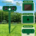 Cat Dog Ultrasonic Animal Repeller Solar Powered For Protect Farm Garden Yard