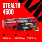 Stealth 4 500lb 12v Electric Winch - Steel Rope For Car Trailer Atv Utv
