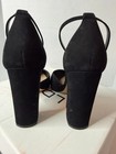Aldo Susan Women s Block Heel Ankle Strap Pump Black Size 9 Excellent Condition