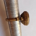 Very Rare Engraved Bronze Ring     Amazing Antique-style Design