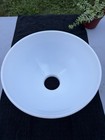 10  Antique Diffuser Torchiere Milk Glass Waffle Lamp Shade Grounded 3  Fitter