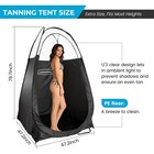 Large Spray Tan Tent Deluxe Pop Up Tent Portable Tanning Booth W carry Case New