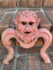 Antique Cast Iron Fireplace Hearth Andiron Fire Dog  One Piece   not A Pair  