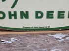 Rare Vintage John Deere Porcelain Sign 1962 Tractor Farming Farm Equipment 12 