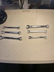 Assorted Double Flare Nut End Wrenches Lot   Metric   Sae