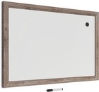 Decor Magnetic Dry Erase Board White Board 36  X 48  Inches Rustic Wood Frame