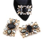 1pc Alloy Shoes Clips Rhinestone Crystal Flower Buckle Bridal Wedding Decor   Ba