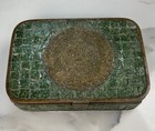 Vintage Pepe Mendoza Mexican Aztec Mayan Green Turquoise Cigarette Box