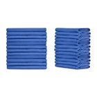 12 Pieces-16 x 24  -new Blue Glass Cleaning Shop Towels huck   Detailing Towels