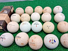Lot Of 23 Assorted Vintage Golf Balls Ben Hogan  Slazenger  Wilson  Pga  X-outs