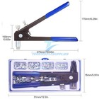 86pcs Heavy Blind Rivet Nut Tool Kit Hand Riveter Wrench Threaded Insert Rivnut