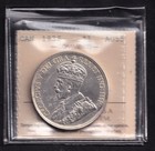 Canada 1936  1 One Silver Dollar King George V Iccs Graded Au-55 Cleaned  800