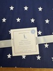 Pottery Barn Kids Organic Navy Blue Star Toddler Duvet Cover New